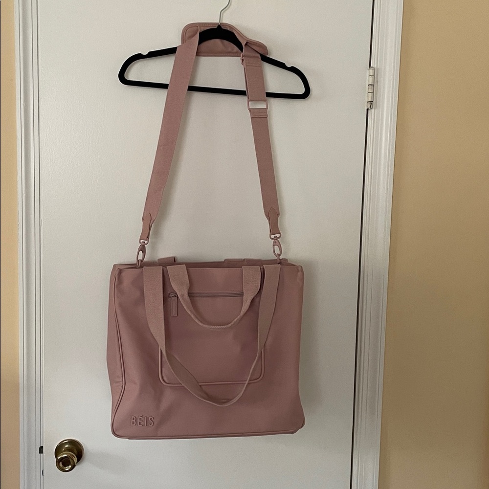BÉIS East To West Tote in Atlas Pink